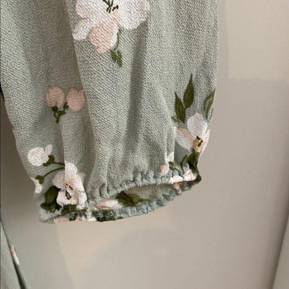Snowstorm special! REFORMATION green floral Lorne Midi Dress 4 EUC bundle! - Picture 6 of 10